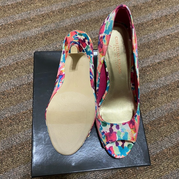 Christian Siriano Floral Heels - Picture 4 of 5